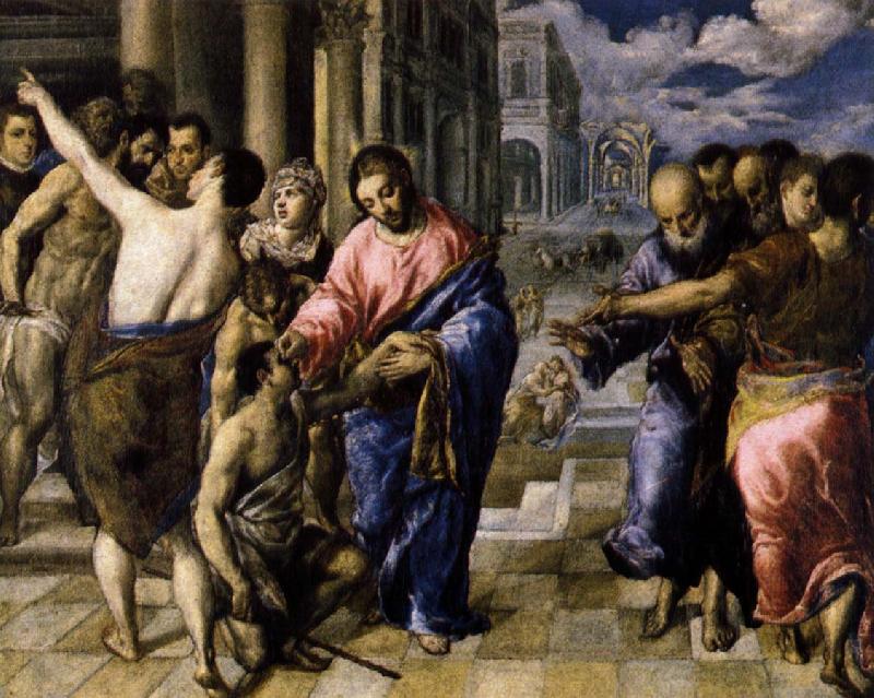 El Greco Christ Healing the Blind Sweden oil painting art
